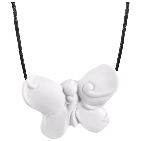 Porcelain pendant BUTTERFLY, 3,9 x 2,7 cm, Meissen porcelain