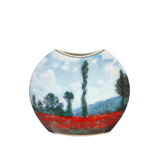 Vase Claude Monet - Tulip Fields/Poppy Fields, 24 / 8 / 20 cm, Porcelain, Goebel