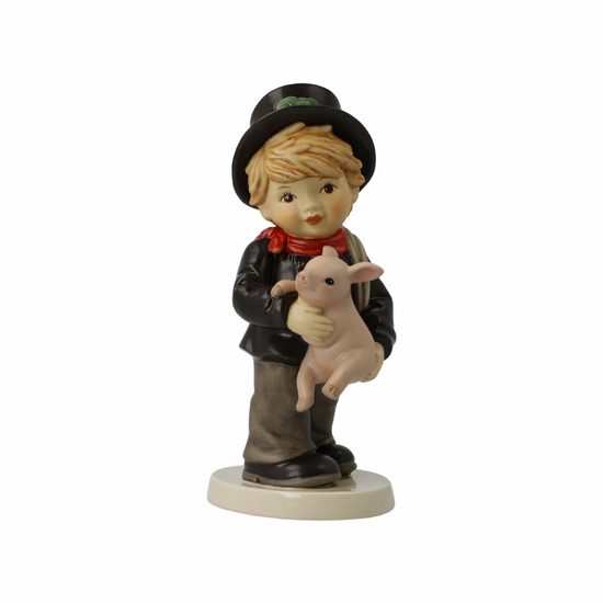 Lucky Charms: Chimney Sweep with Lucky Pig 20 cm, Goebel porcelain