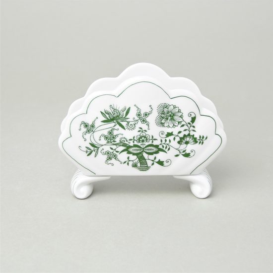 Napkin holder 10 cm, Green Onion Pattern, Cesky porcelan a.s.