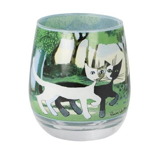 Wind light R. Wachtmeister - Una passeggiata nel verde, 8,5 / 8,5 / 9,5 cm, Glass, Cats Goebel
