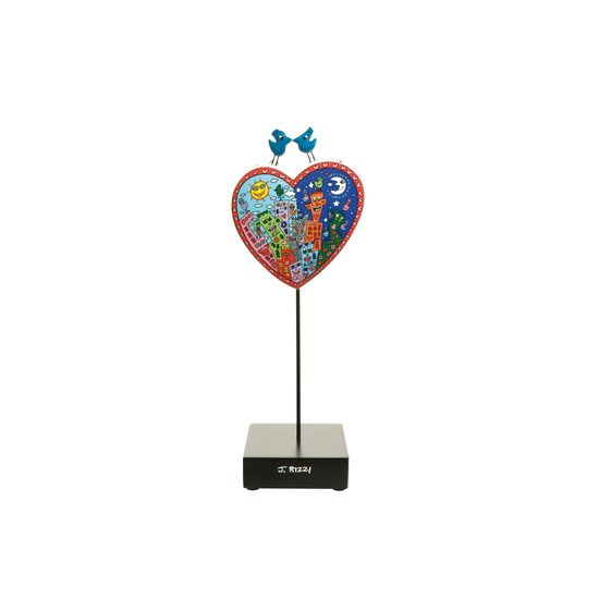 Figurine James Rizzi - Love in the Heart of City, 10 / 8 / 27,5 cm, Porcelain, Goebel