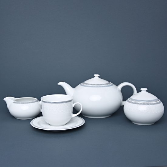 Tea set for 6 persons, Thun 1794 Carlsbad porcelain, OPAL 80446