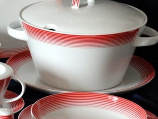 Dish round flat 30 cm, Thun 1794, karlovarský porcelán, TOM 29954a0