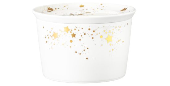 Liberty vánoční hvězdičky: Cukřenka s plochým víčkem, porcelán Seltmann