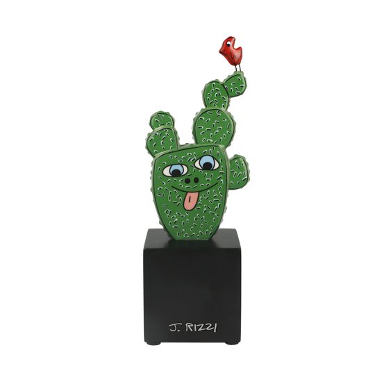 Figurka Kaktus v Texasu 7,5 / 7 / 22 cm, porcelán, J. Rizzi, Goebel
