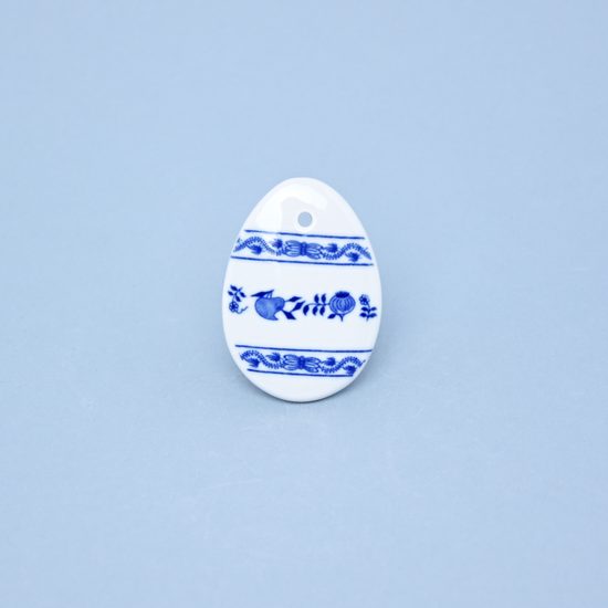 Easter decoration - Egg 5,5 x 3,9 cm, Original Blue Onion Pattern