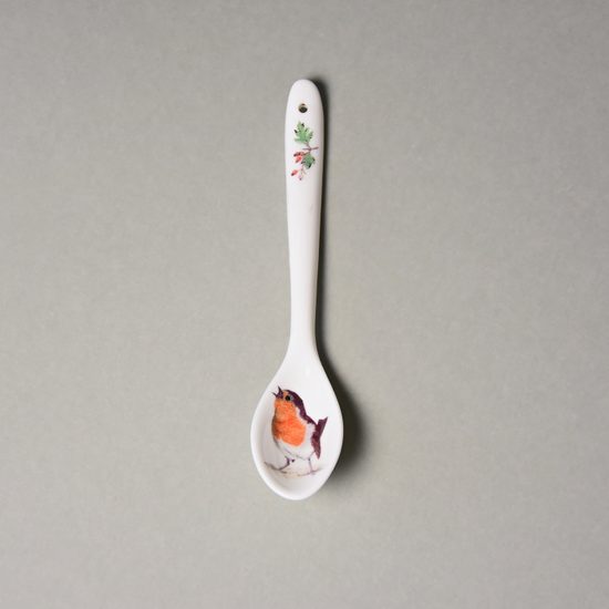 Birds Garden: Spoon 14 cm, 1 pc. different motifs, English Fine Bone China, Roy Kirkham