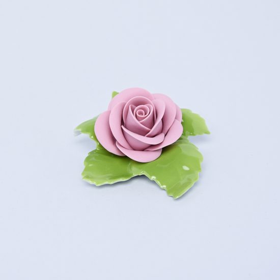 Rose on table - pink 7 x 7,5 x 3,5 cm, Unterweissbacher porcelain