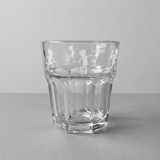 Dětská sklenice Malý fotbalista, 200 ml, sklo, Solbika Glassworks Poland