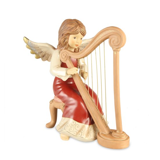 Angel Gentle Melody 34,5 / 27 / 36 cm, stoneware, Goebel