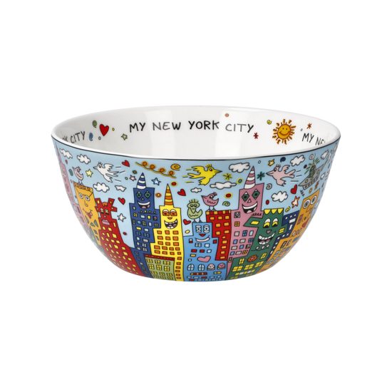 Bowl James Rizzi - My New York City Day, 15 / 15 / 7 cm, Fine Bone China, Goebel