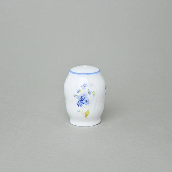 Pepper shaker, Thun 1794 Carlsbad porcelain, BERNADOTTE Forget-me-not-flower