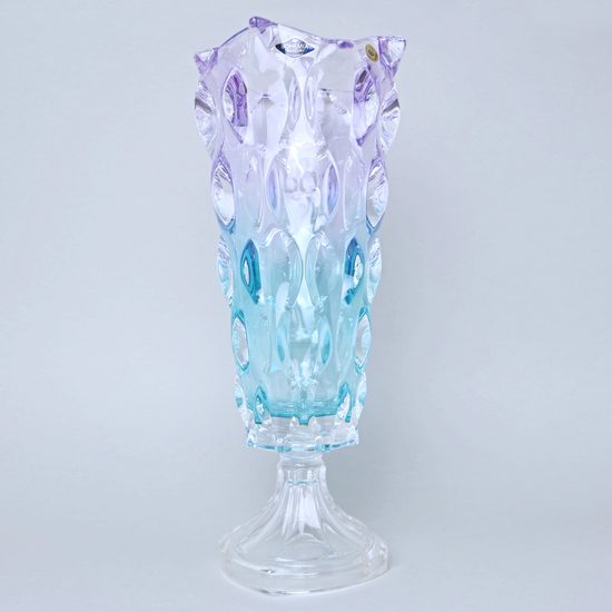 Váza SAMBA Gradient 40,5 cm na nožce, Bohemia Treasury