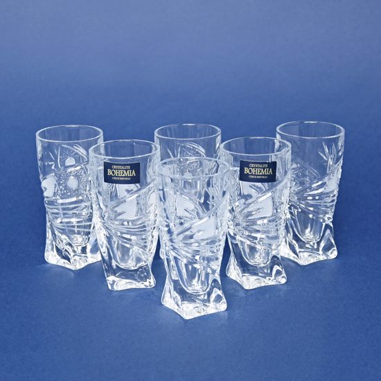 Quadro - Comet, liqueur glass 50 ml, 8 cm, Crystalite Bohemia