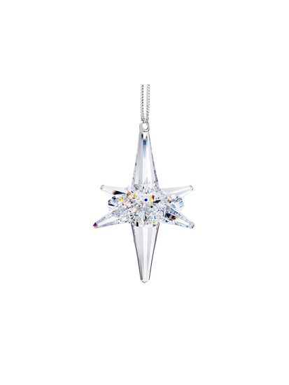 Glass ornament Shining star made of Czech Preciosa crystal 57 x 75 mm, PRECIOSA crystal
