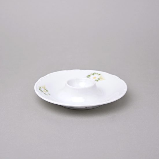 Egg plate (cup) 14,5 cm, Thun 1794, karlovarský porcelán, CONSTANCE 80262 Daisy