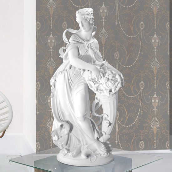 The Lady, Oppel Gustav, 68 x 32 x 20 cm, Porcelain Figures Aelteste Volkstedter