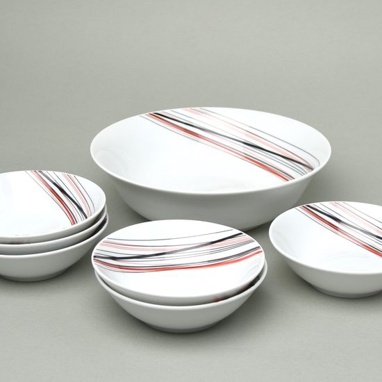 Kompotová souprava pro 6 osob, Thun 1794 karlovarský porcelán, SYLVIE 80382