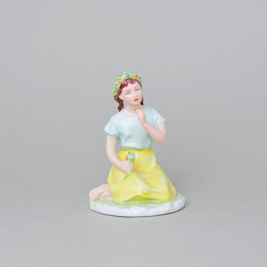 A Girl With A Ladybird 10 x 9,5 x 13,5 cm, Saxe, Porcelain figures Duchcov