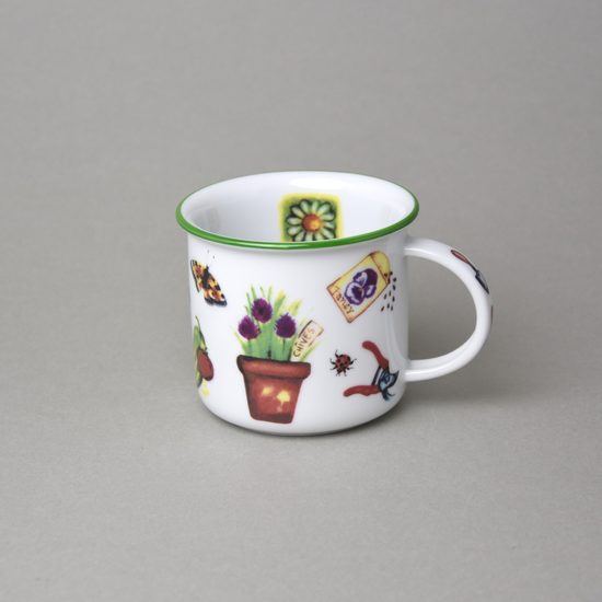 Hrnek Tina střední 240 ml, zahrada, Český porcelán a.s.