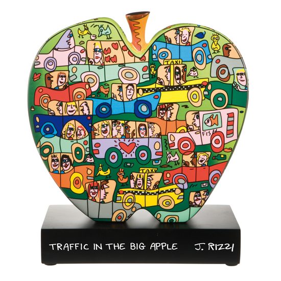 Figurine James Rizzi - Traffic in the Big Apple, 28 / 13 / 31 cm, Porcelain, Goebel