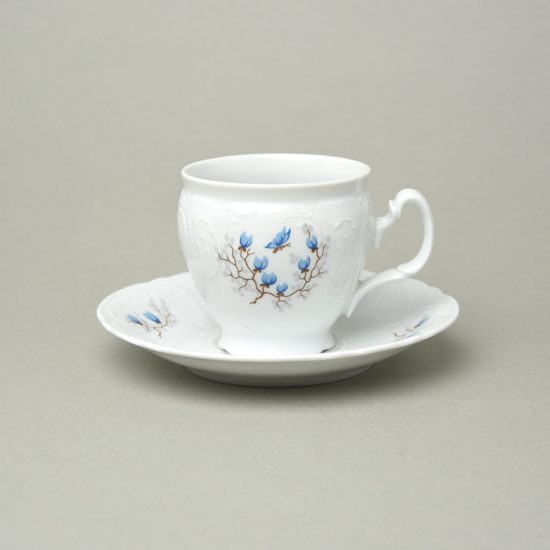 Šálek 220 ml + podšálek 15,5 cm, Thun 1794, karlovarský porcelán, BERNADOTTE motýli