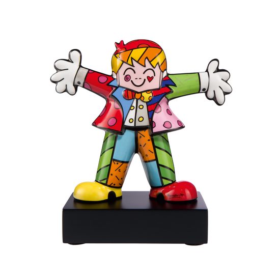 Figurine Romero Britto - Hug Too, 14,5 / 7,5 / 15,5 cm, Porcelain, Goebel