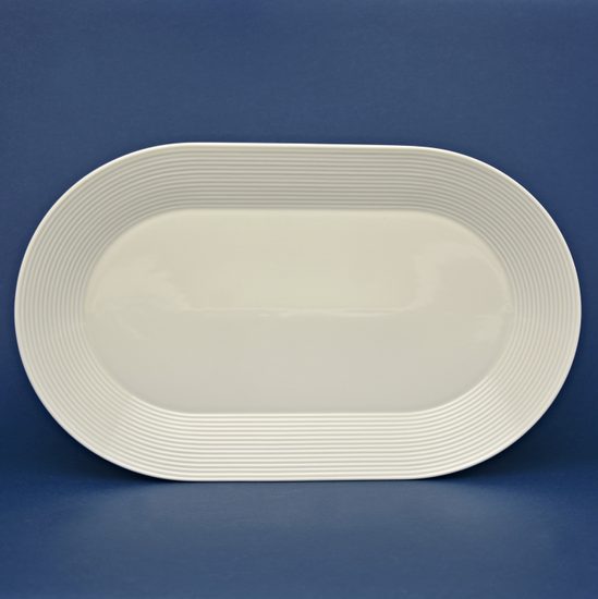 Platter oval 38 cm, Lea ivory, Thun 1794