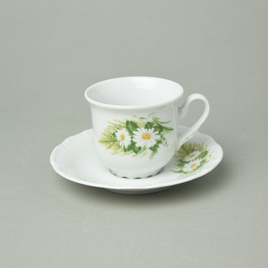 Coffee cup and saucer 0,13 l / 13,5 cm, Thun 1794 Carlsbad porcelain, CONSTANCE 80262