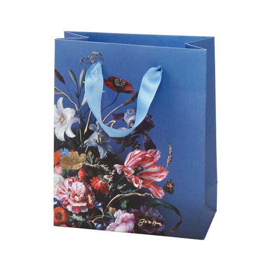 Small gift paper bag, Summer flowers, 15,5 / 7 / 19 cm, paper, Goebel