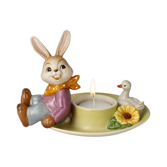 A smile for you - Eastern bunny candleholder 15 / 12,5 / 11 cm, stoneware, Goebel