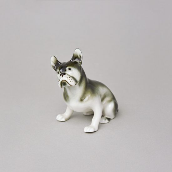 Buldok 13 x 7,5 x 12 cm, Luxor, Porcelánové figurky Duchcov, 2.j.
