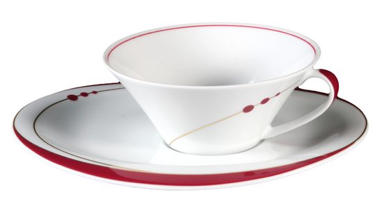 Cup 210 ml + saucer 19 cm, Mirage 22539, Seltmann porcelain