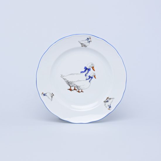 Plate dessert 19 cm, Cesky porcelan a.s., Goose