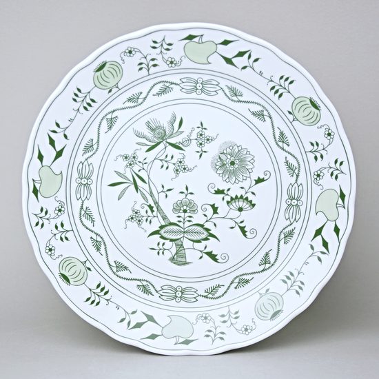 Plate club (pizza) 30 cm, Green Onion Pattern, Cesky porcelan a.s.