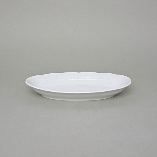 Miska oválná 23 cm, Thun 1794, karlovarský porcelán, NATÁLIE bílá