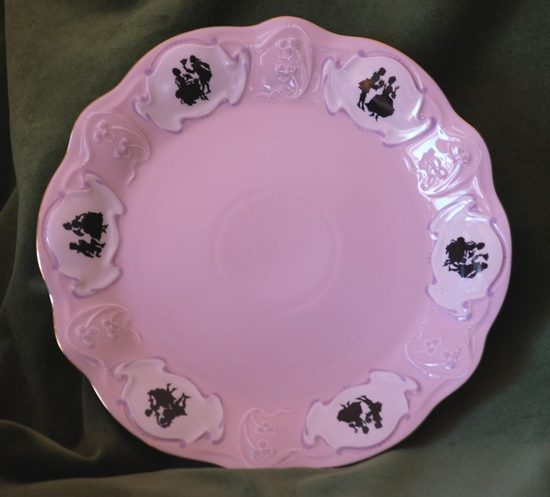 Plate flat 25,5 cm, Olga 418, Rose China