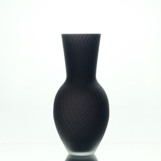 BREEZE Vase – Black, 29 cm, Pačinek GLASS