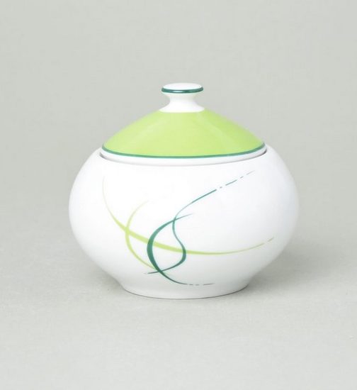 Cukřenka 350 ml, Thun 1794, karlovarský porcelán, OPÁL tráva