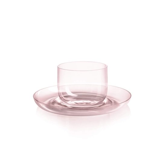 Kávový set na espresso 114 ml Drop Rosalín, sklárna Květná