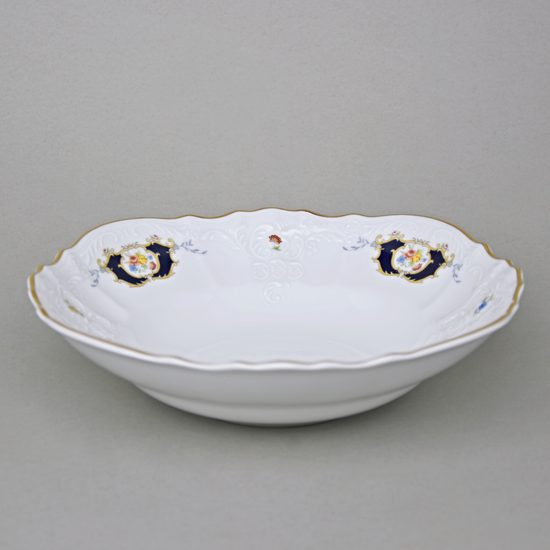Bowl compot 25 cm, Thun 1794 Carlsbad porcelain, BERNADOTTE arms