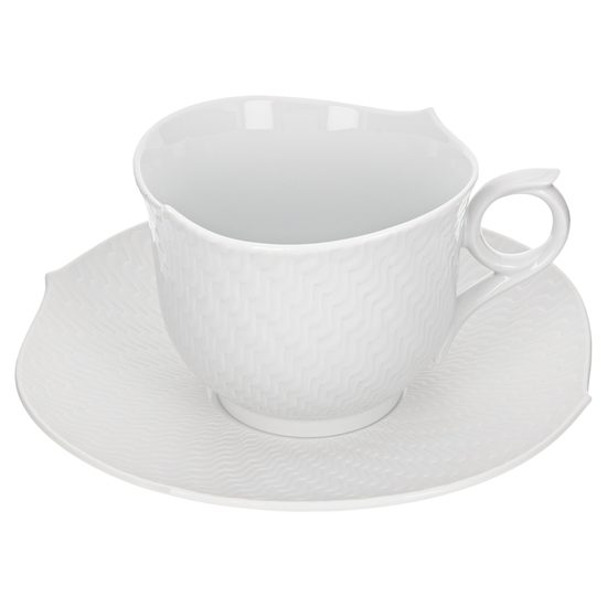 Cup 300 ml and Saucer - Waves, Meissen Porcelain