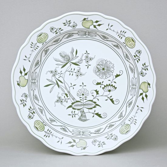 Bowl round deep 28 cm, Green Onion Pattern, Cesky porcelan a.s.