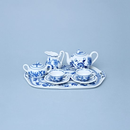 Tea set mini 8 pieces, Original Blue Onion Pattern