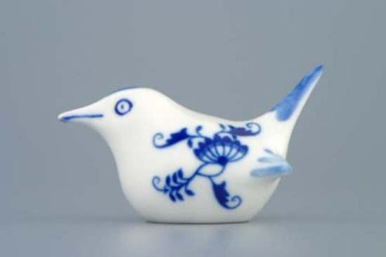 Bird 2 - small 5 x 9 cm, Original Blue Onion Pattern