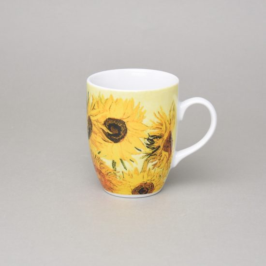 Mug Eva 310 ml, Goghovi slunečnice, Thun 1794, karlovarský porcelán