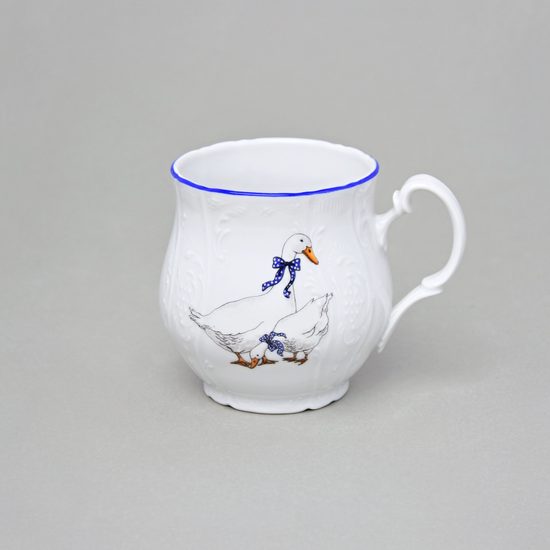 Bernadotte husy: Hrnek Jonáš 310 ml, Thun 1794, karlovarský porcelán