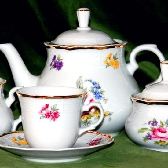 Pot - tea 1,2 l, Natálie roses, Thun 1794, karlovarský porcelán