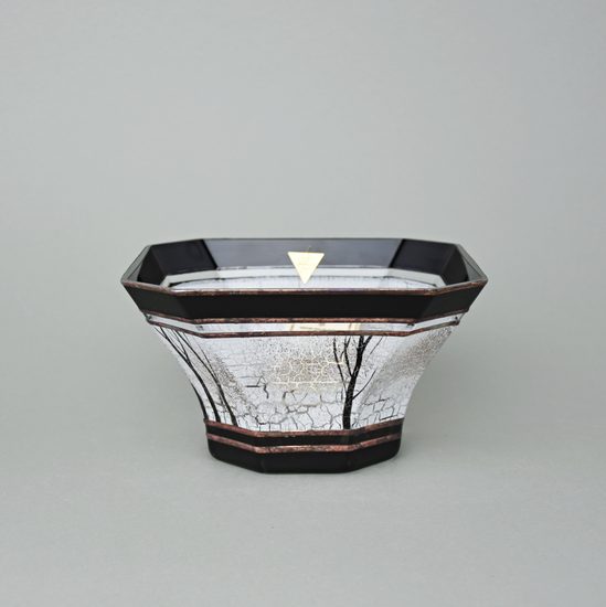 Studio Miracle: Bowl Black & White, 17,5 cm, Hand-decorated by Vlasta Voborníková